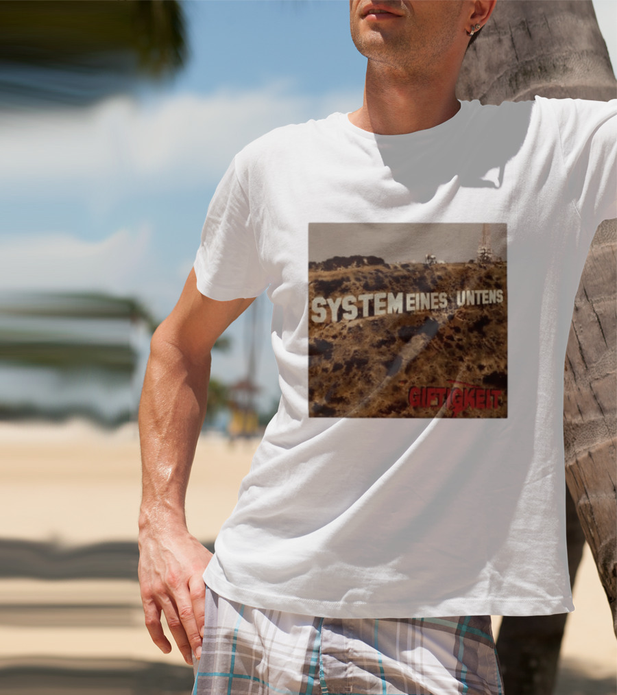 System Eines Untens Gifttigkeit Album Cover Hollywood Sign Spoof T-Shirt
