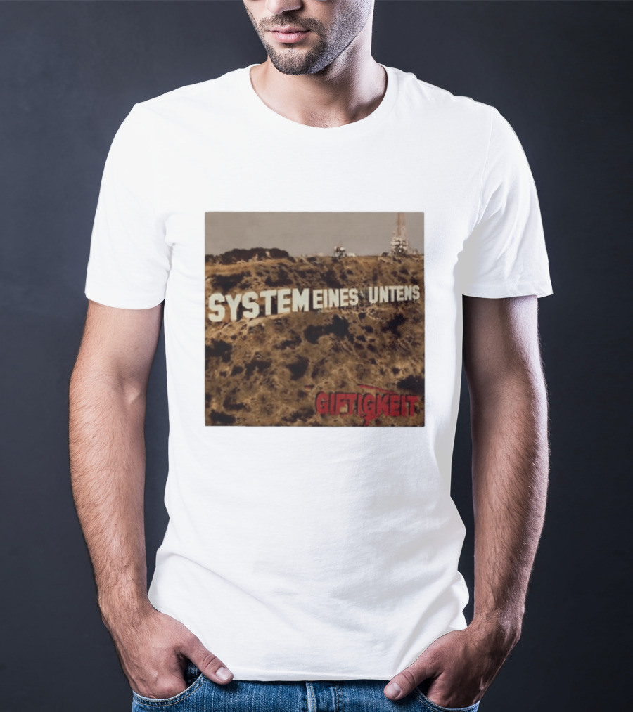 System Eines Untens Gifttigkeit Album Cover Hollywood Sign Spoof T-Shirt