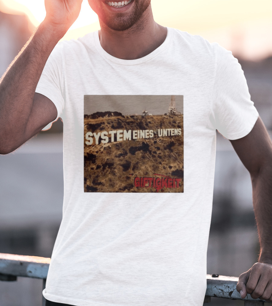 System Eines Untens Gifttigkeit Album Cover Hollywood Sign Spoof T-Shirt