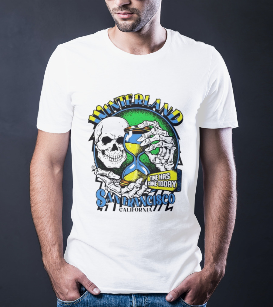 Winterland San Francisco California Skeleton Time Has Come Today T-Shirt