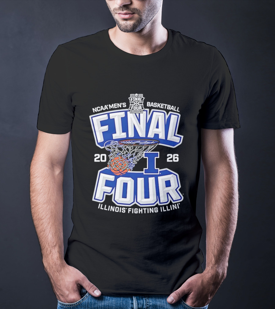 NCAA Men's Basketball Final Four 2026 Illinois Fighting Illini T-Shirt