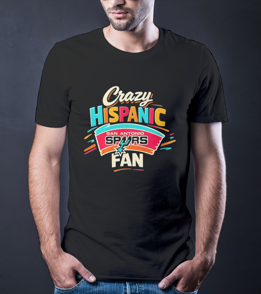 San Antonio Spurs Crazy Hispanic Fan T-Shirt