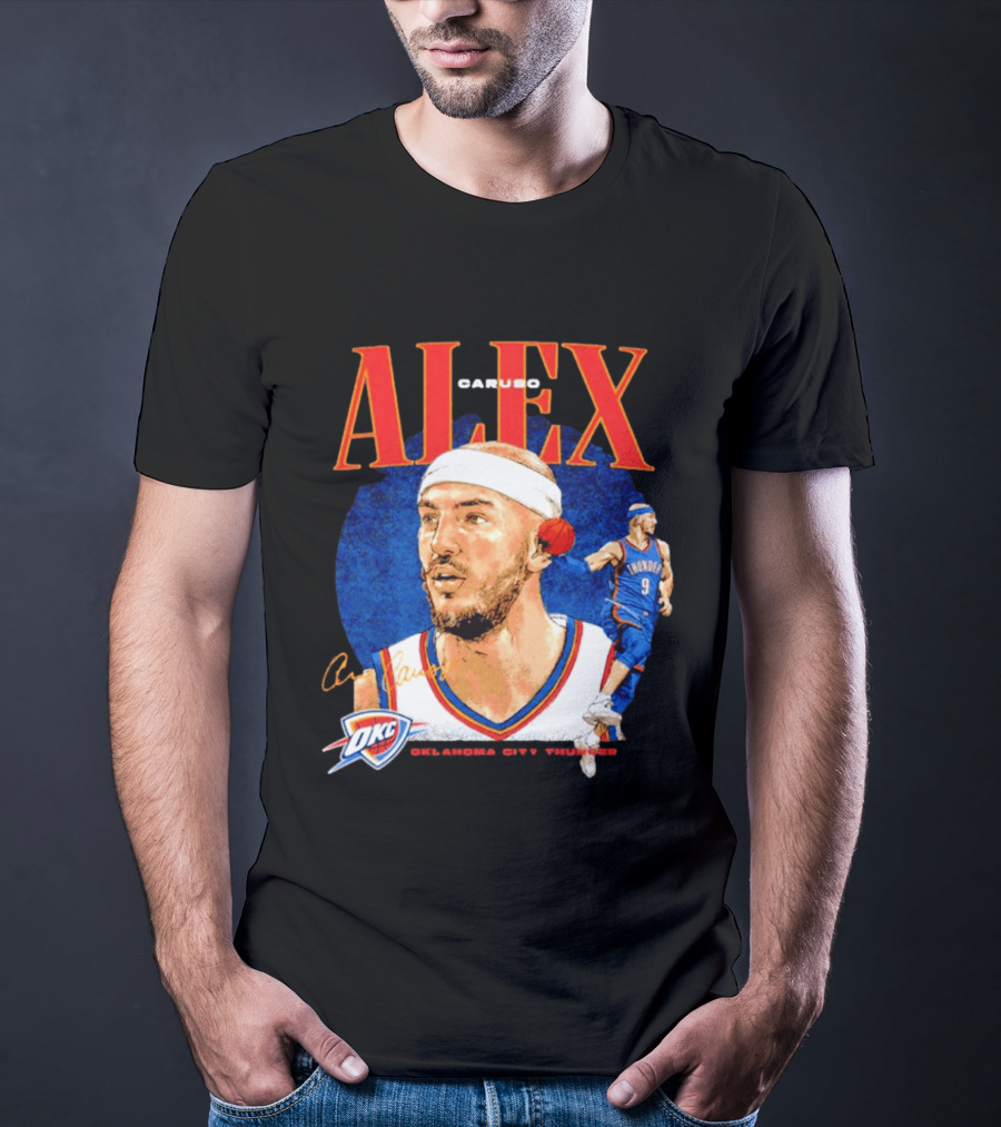 Alex Caruso OKC Thunder Oklahoma City Basketball Player T-Shirt