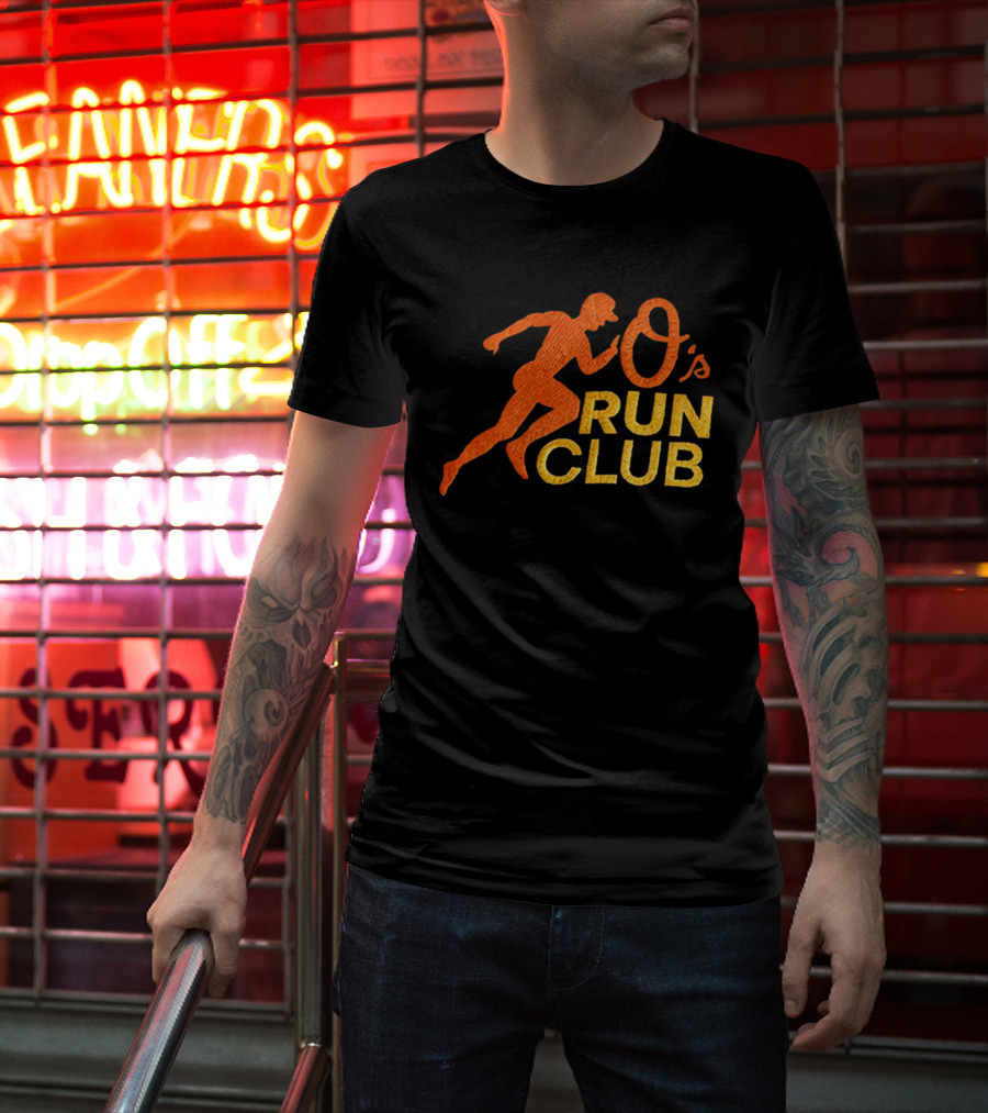 Baltimore Orioles O's Run Club Night 2026 Hat Giveaway T-Shirt