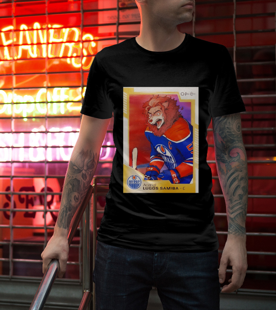 O Pee Chee Aceria Lugos Samiba C Edmonton Oilers T-Shirt