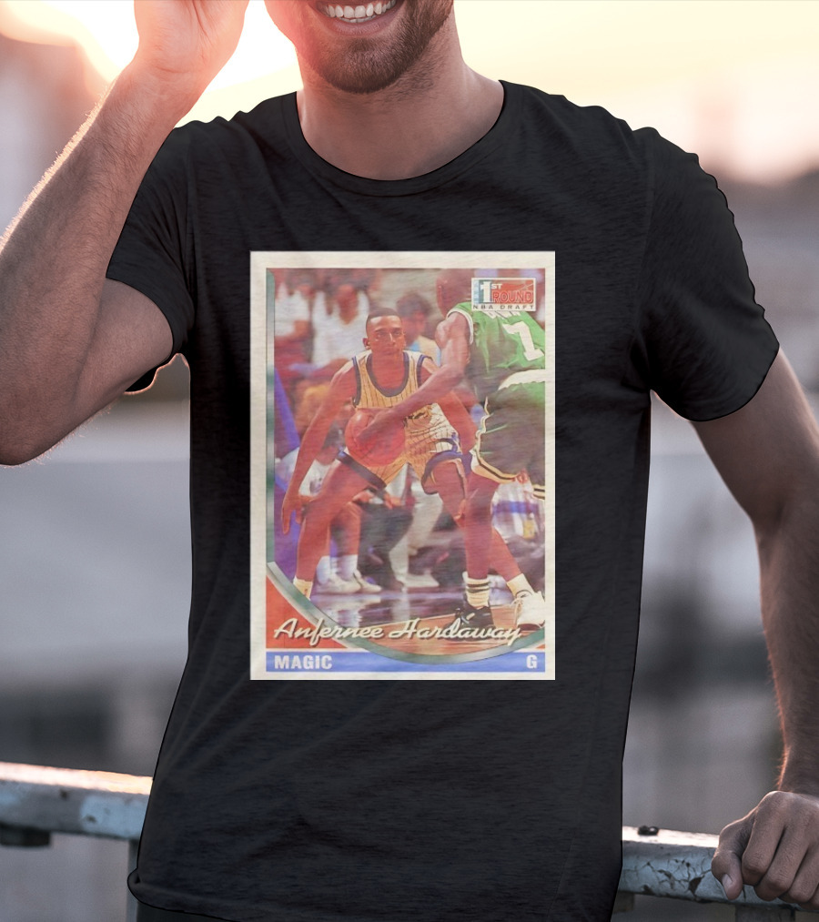Anfernee Hardaway Magic G First Round NBA Draft 1993 Basketball Card T-Shirt