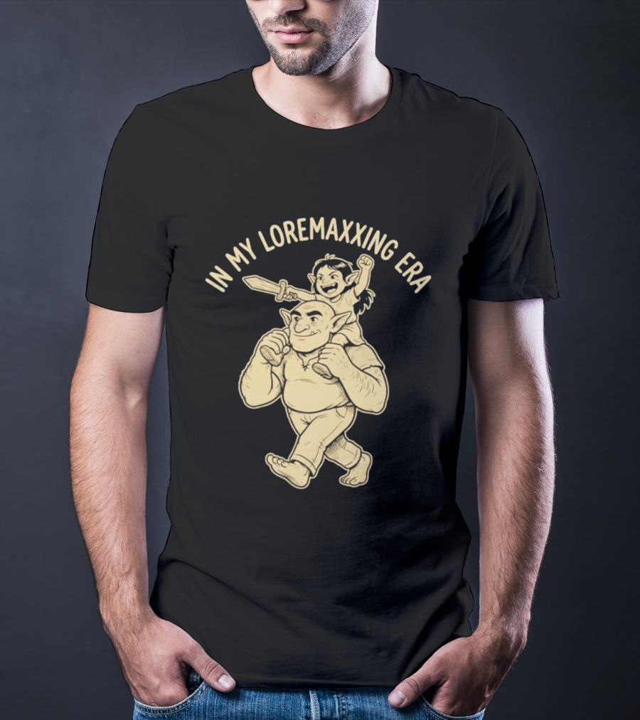 In My Loremaxxing Era Dad Shrek Ogre And Child Adventure T-Shirt