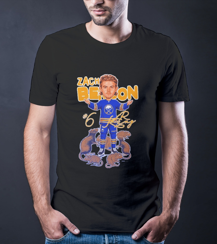 Zach Benson Buffalo Sabres Rat King #6 T-Shirt
