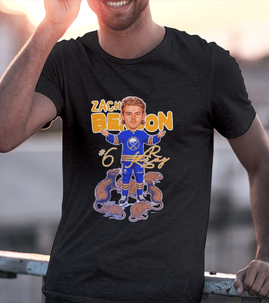 Zach Benson Buffalo Sabres Rat King #6 T-Shirt