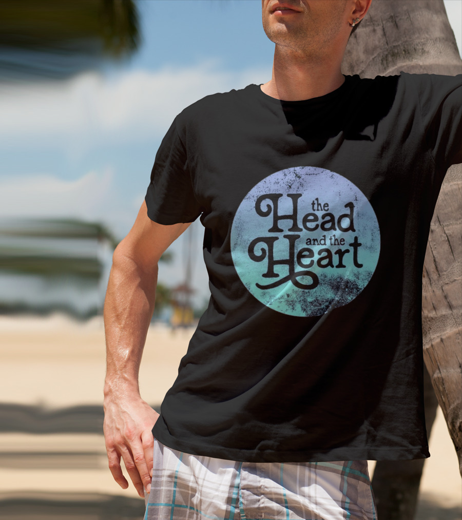 The Head And The Heart Periwinkle Gradient T-Shirt