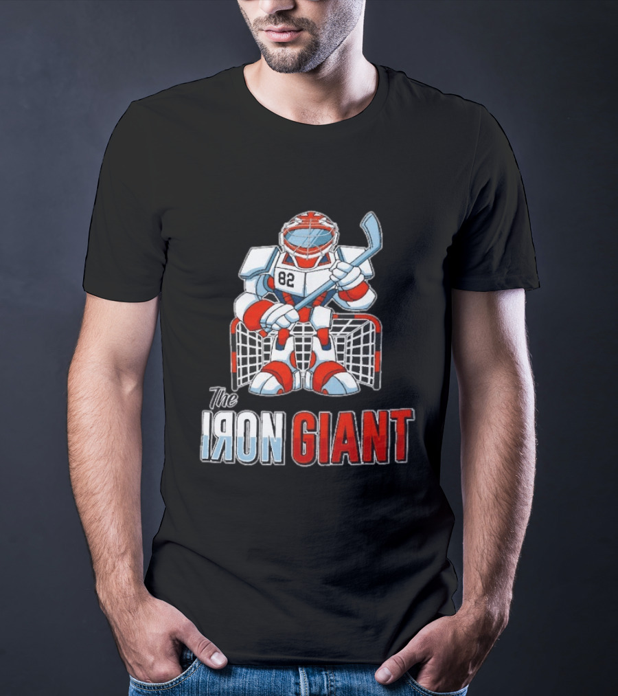 The Iron Giant Hockey Goalie Robot 82 T-Shirt