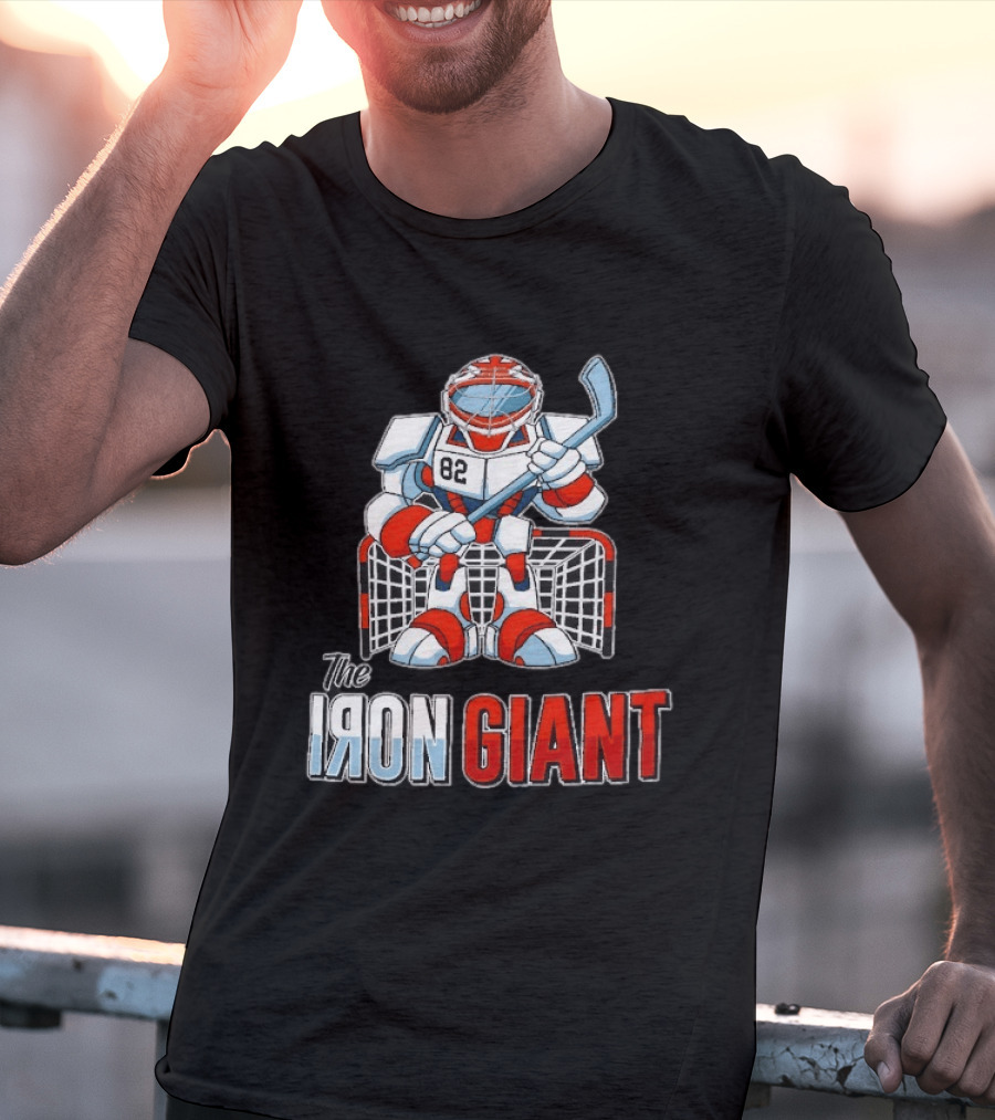 The Iron Giant Hockey Goalie Robot 82 T-Shirt
