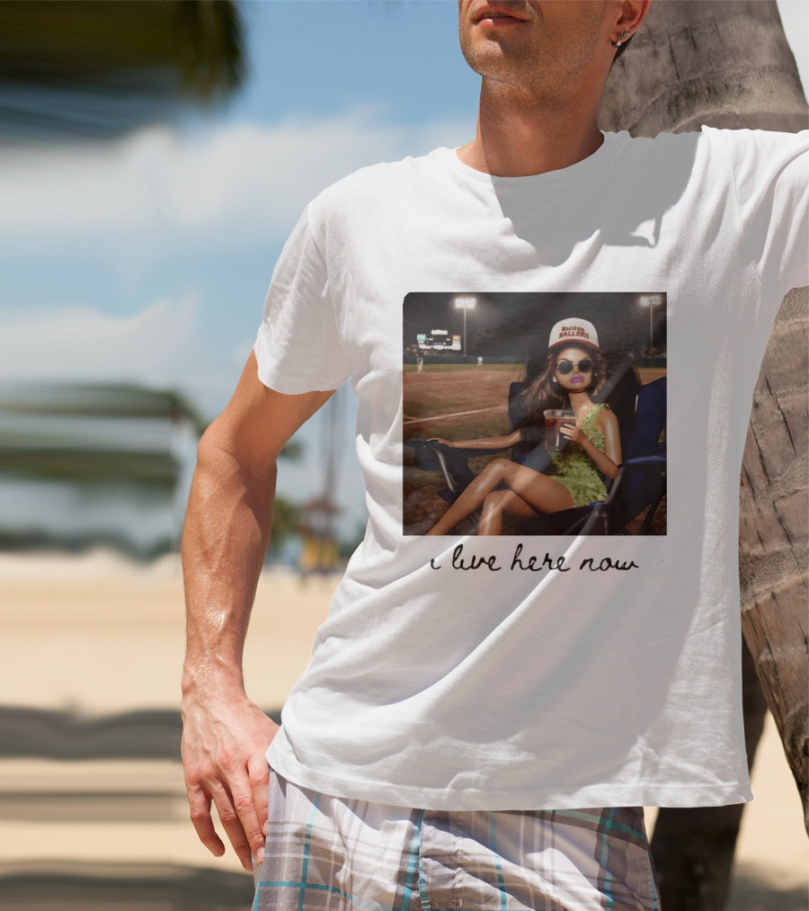 Barbie Doll Baseball Mom Kansas Ballers I Live Here Now T-Shirt