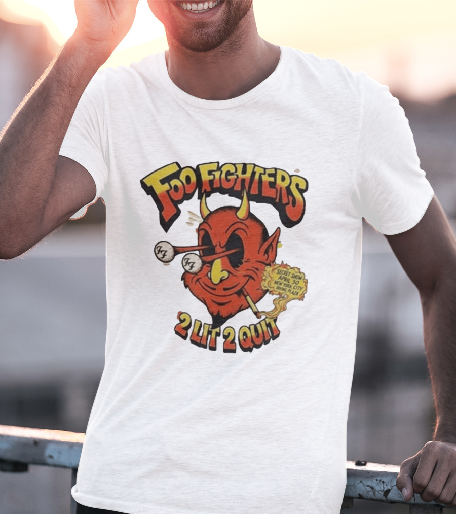 Foo Fighters 2 Lit 2 Quit Secret Show April 30 2026 Irving Plaza New York T-Shirt