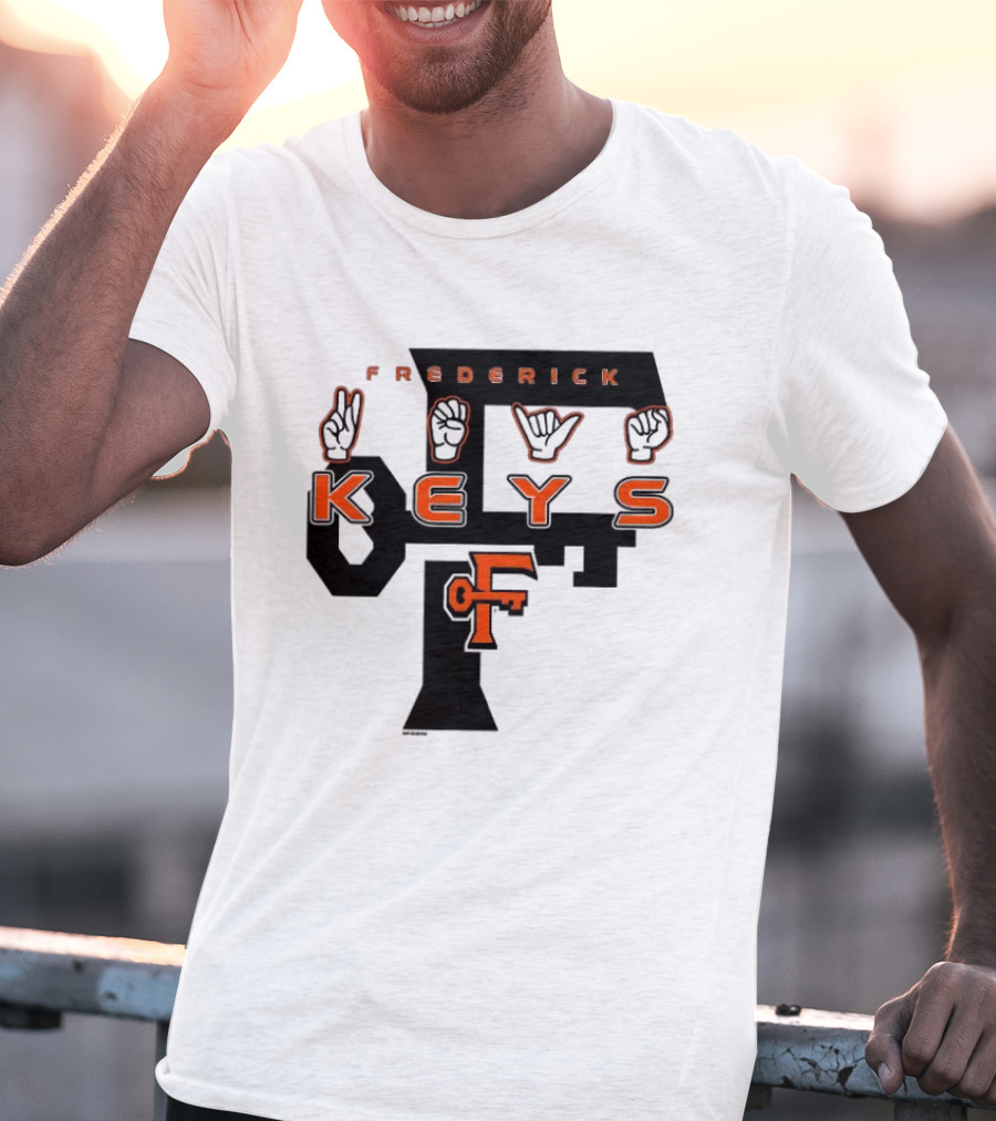 Frederick Keys Deaf Awareness 2026 Frederick Keys Logo Sign Language T-Shirt