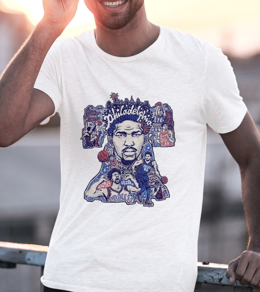 Joel Embiid Philadelphia Process Sixers All Star 21 Trust The Process T-Shirt