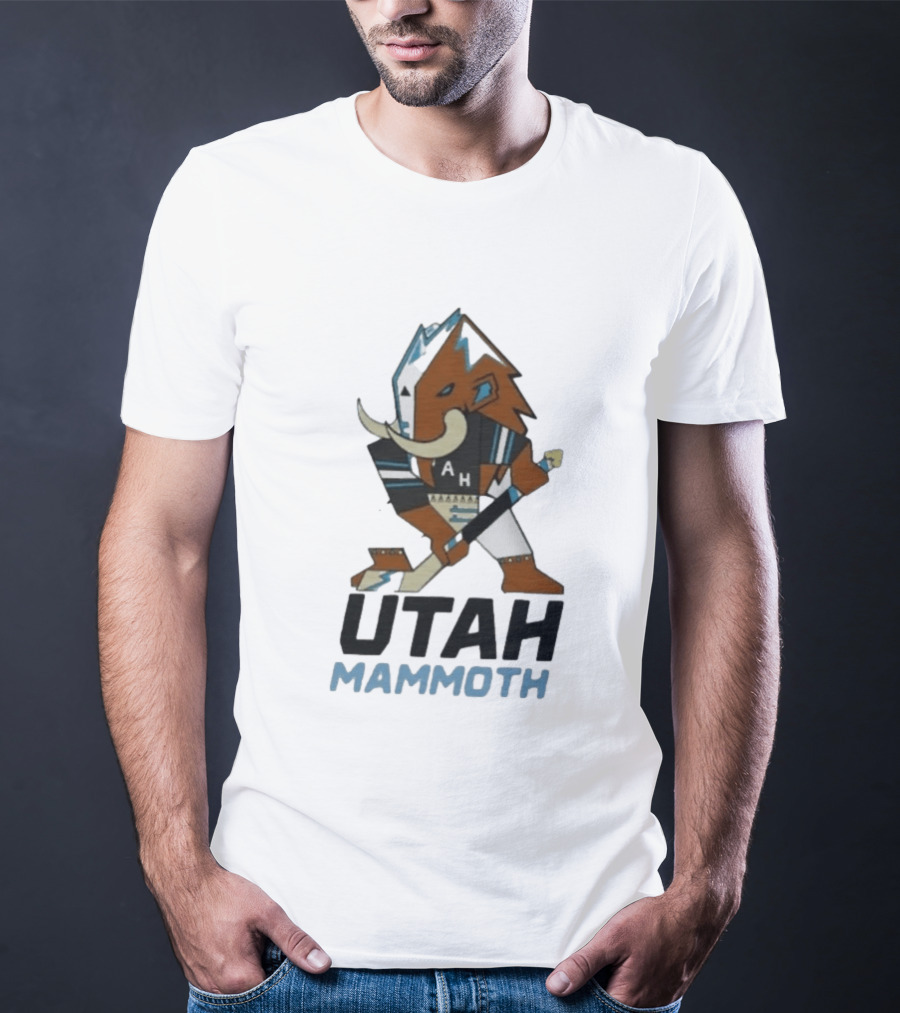 Lawson Crouse With Utah Mammoth Hockey Team T-Shirt