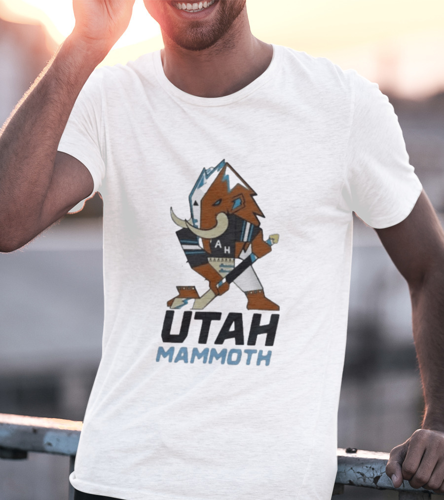 Lawson Crouse With Utah Mammoth Hockey Team T-Shirt