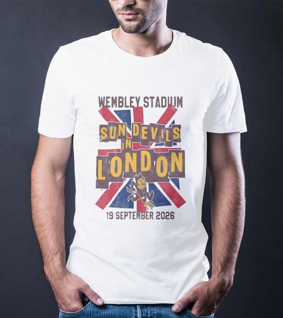 Wembley Stadium Sun Devils In London 19 September 2026 T-Shirt