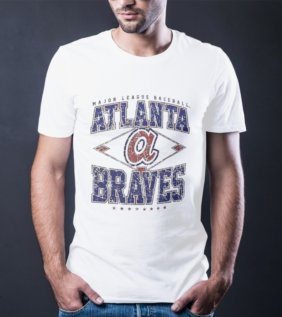 Atlanta Braves Major League Baseball Cooperstown Classic Retro Diamond T-Shirt