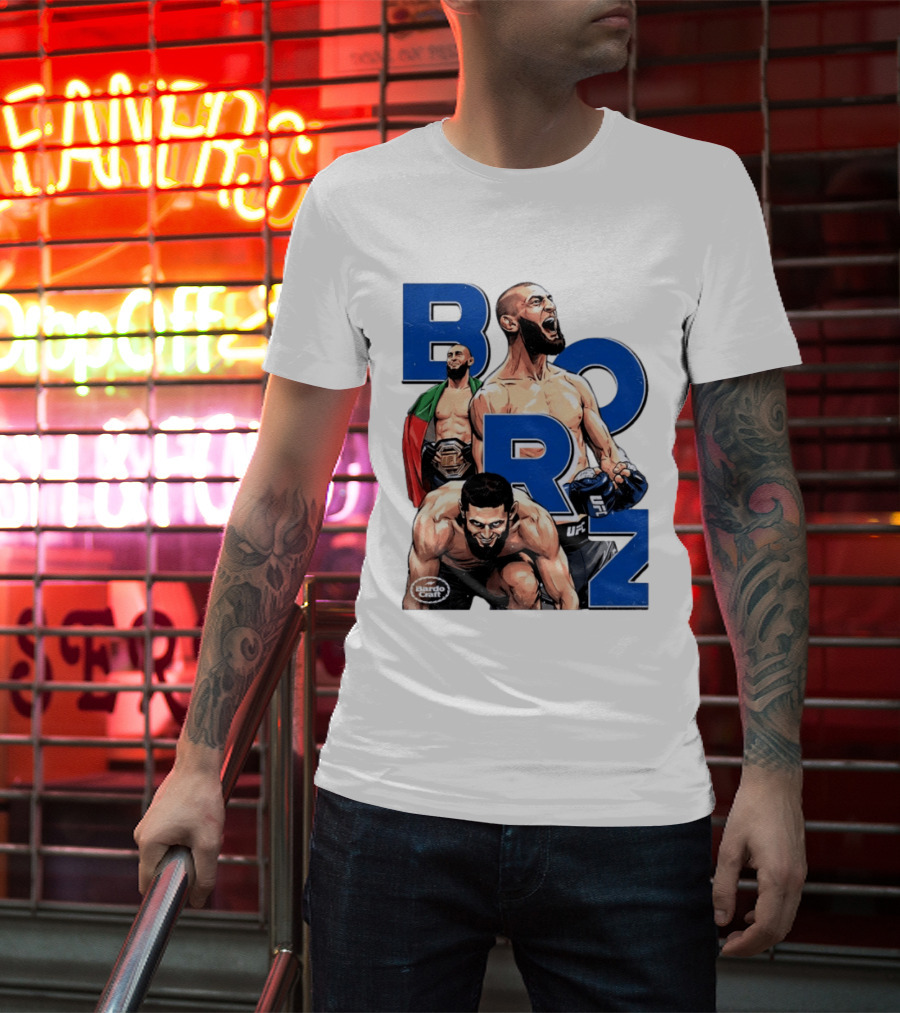 Borz Khamzat Chimaev UFC Fighter Illustrated T-Shirt
