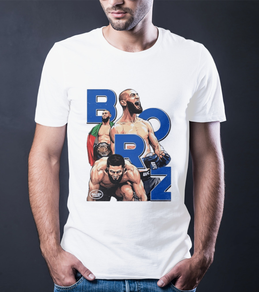 Borz Khamzat Chimaev UFC Fighter Illustrated T-Shirt