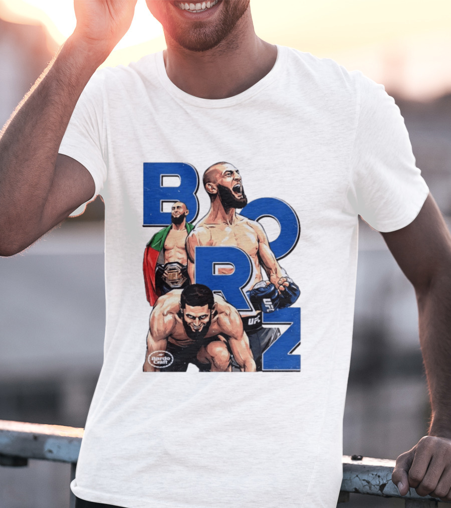 Borz Khamzat Chimaev UFC Fighter Illustrated T-Shirt