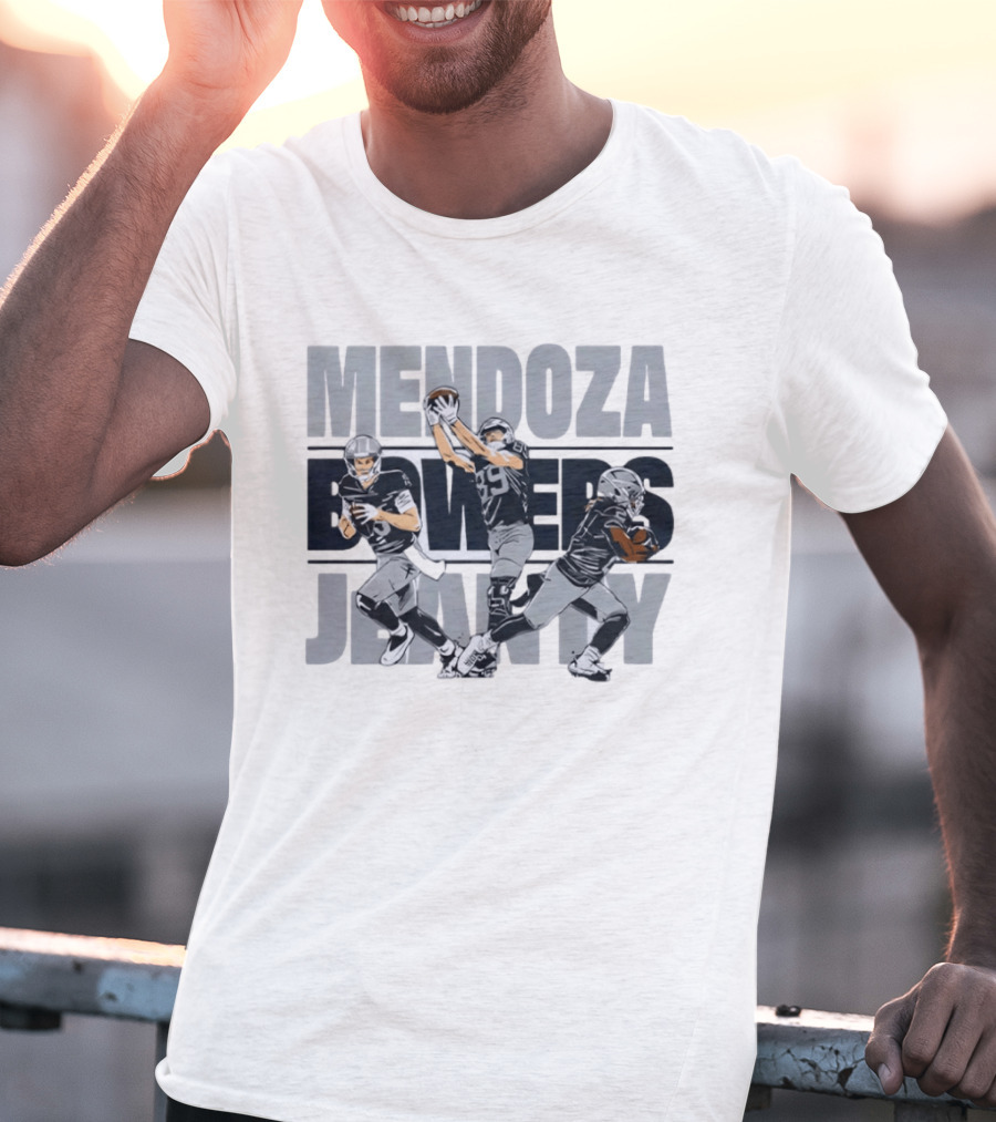 Mendoza Bowers Jerry Las Vegas Raiders Football T-Shirt