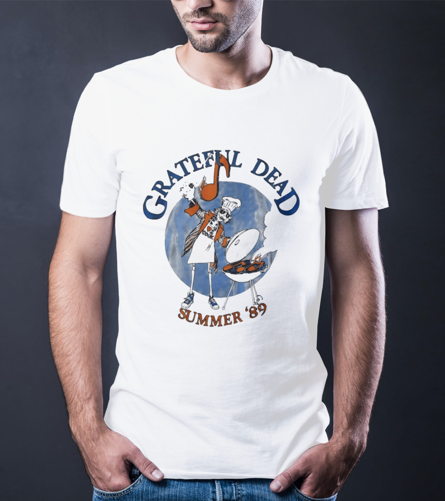 Grateful Dead Skeleton Chef BBQ Summer '89 T-Shirt