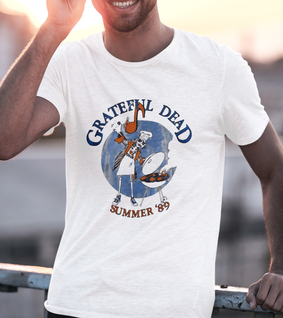 Grateful Dead Skeleton Chef BBQ Summer '89 T-Shirt