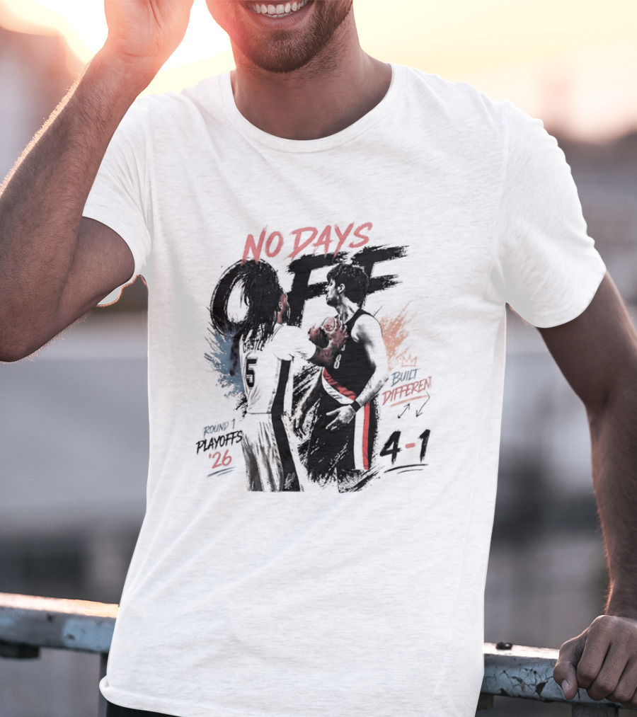 Stephon Castle No Days Off Built Different San Antonio Spurs Basketball 4 1 Number 26 T-Shirt