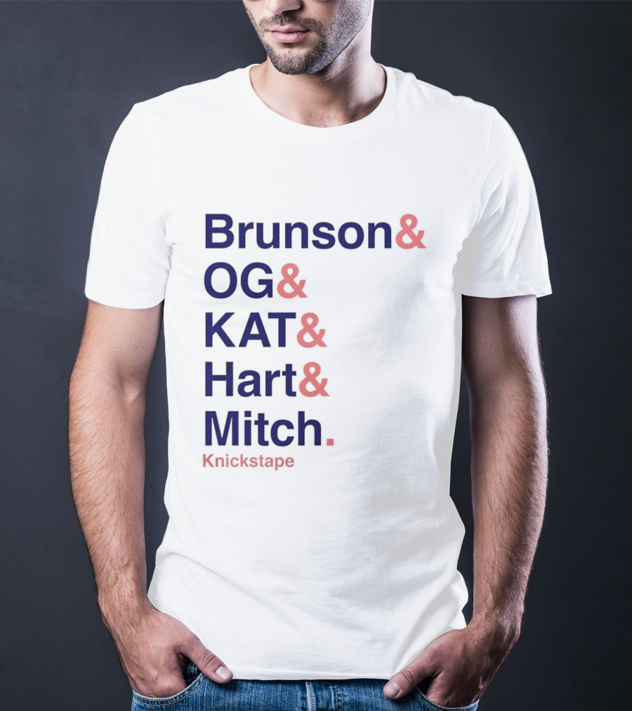 Brunson OG KAT Hart Mitch New York Knicks Knickstape T-Shirt