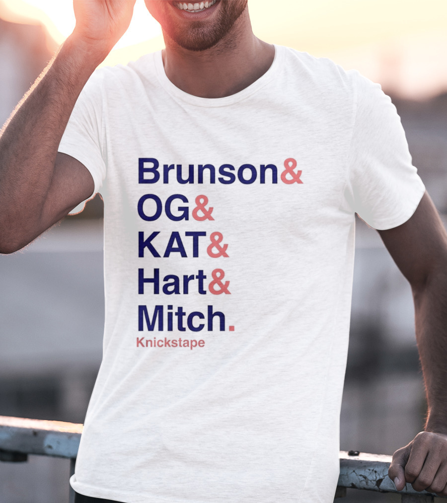 Brunson OG KAT Hart Mitch New York Knicks Knickstape T-Shirt