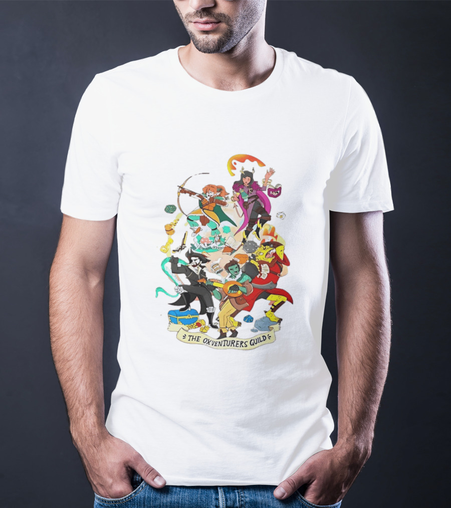 The Oxventurers Guild YouTube Outside Xbox Characters Adventure Fantasy T-Shirt