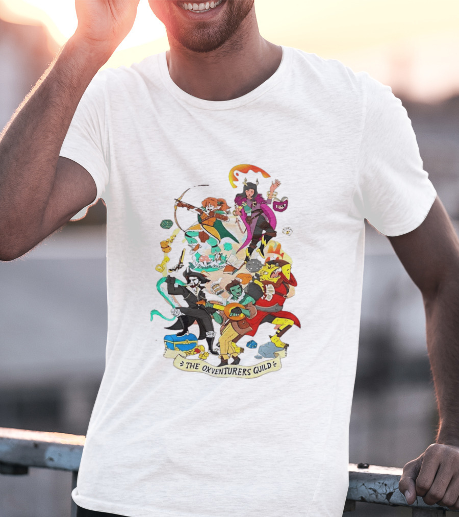 The Oxventurers Guild YouTube Outside Xbox Characters Adventure Fantasy T-Shirt