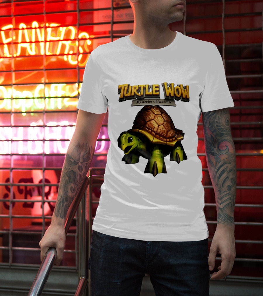 Turtle WoW Mysteries Of Azeroth Tortoise Adventure T-Shirt