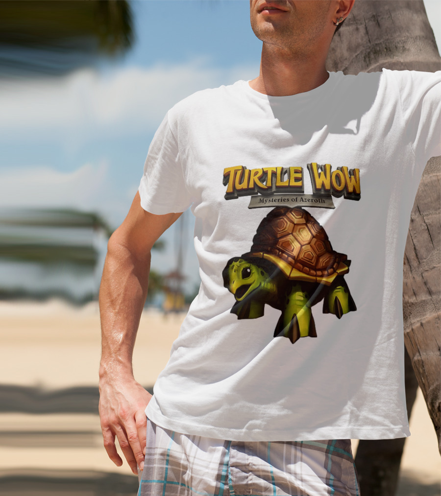 Turtle WoW Mysteries Of Azeroth Tortoise Adventure T-Shirt
