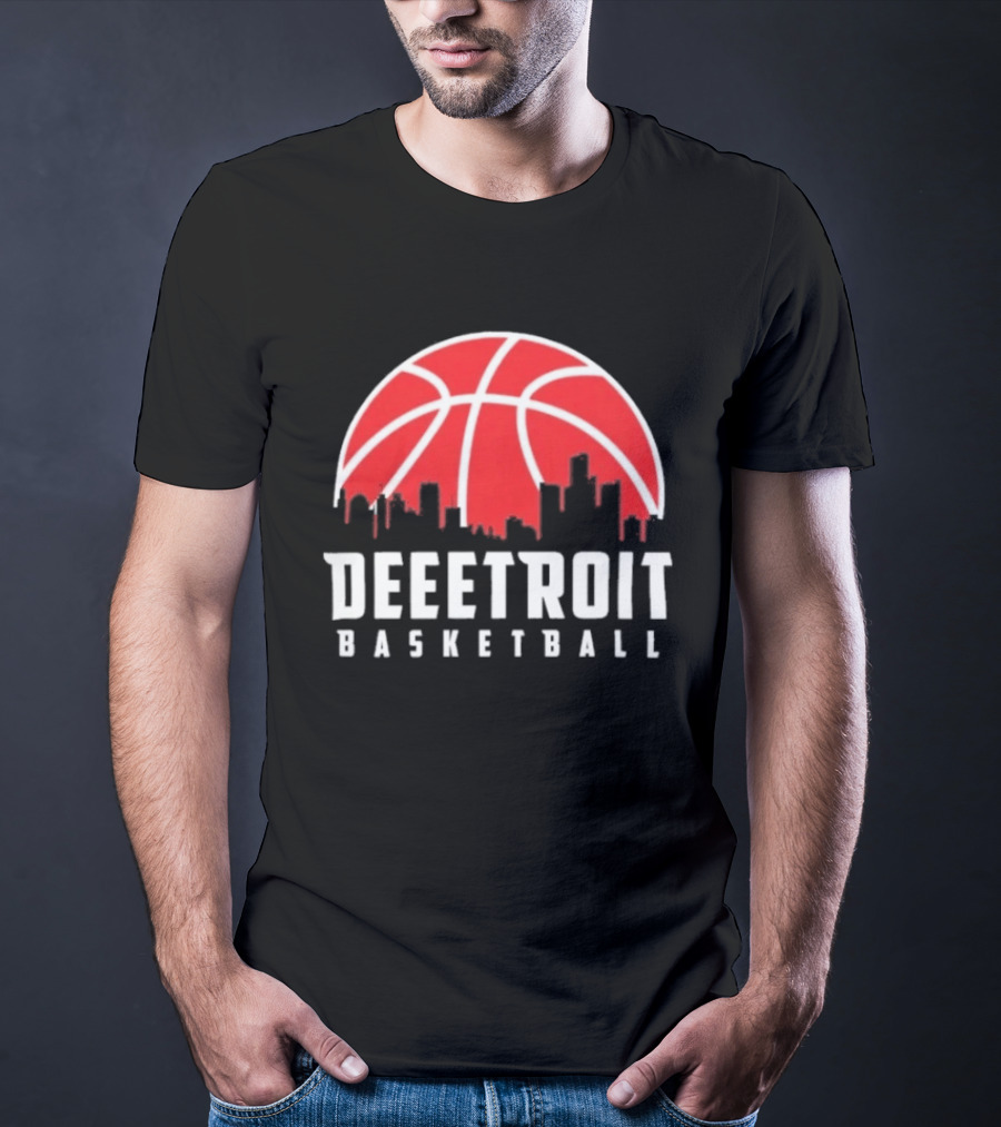 Deeetroit Basketball Cityline Detroit Pistons 2026 T-Shirt