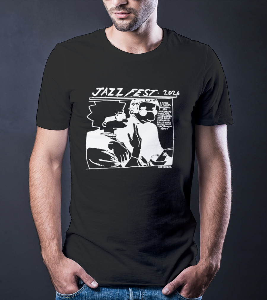 Jazz Fest 2026 I Stole My Sister's Brassimos Saw Widespread Panic T-Shirt