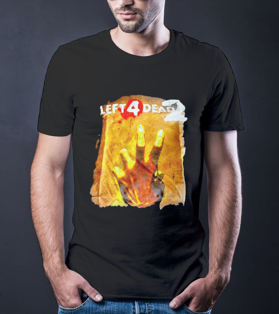 Left 4 Dead 2 Zombie Hand Iconic Horror Game T-Shirt