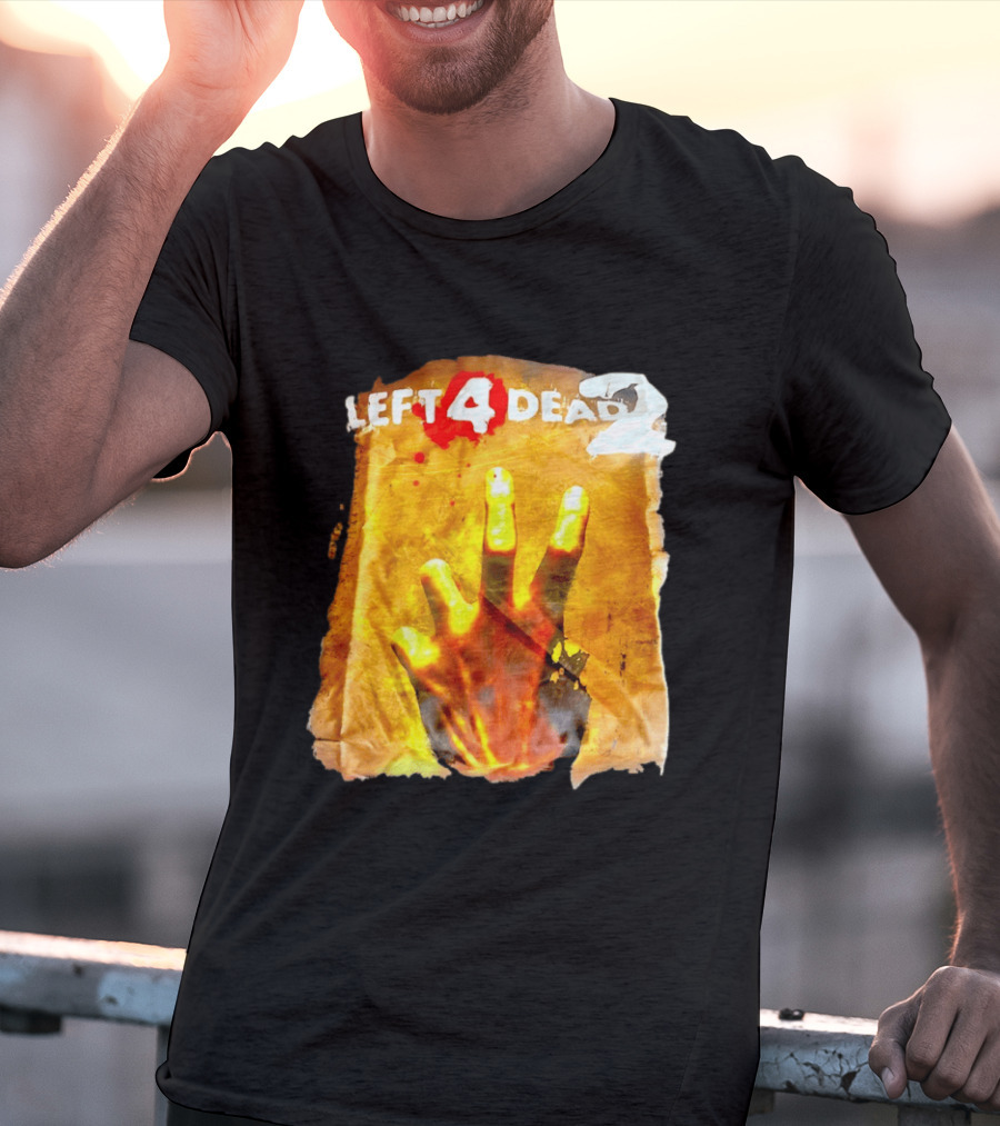 Left 4 Dead 2 Zombie Hand Iconic Horror Game T-Shirt