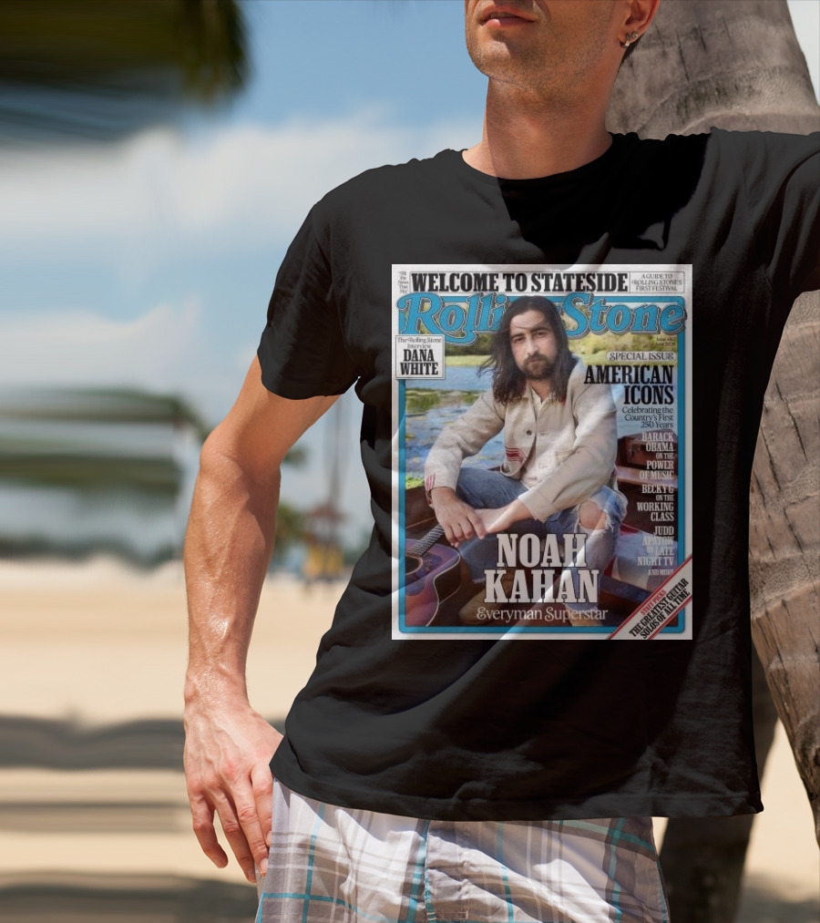 Welcome To Stateside Rolling Stone Noah Kahan Special Issue American Icons Everyman Superstar T-Shirt