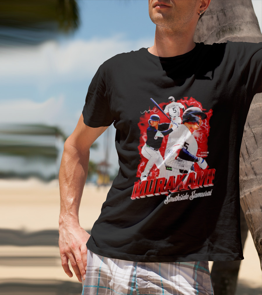 Munetaka Murakami Southside Samurai Baseball Players MLB Commendation T-Shirt