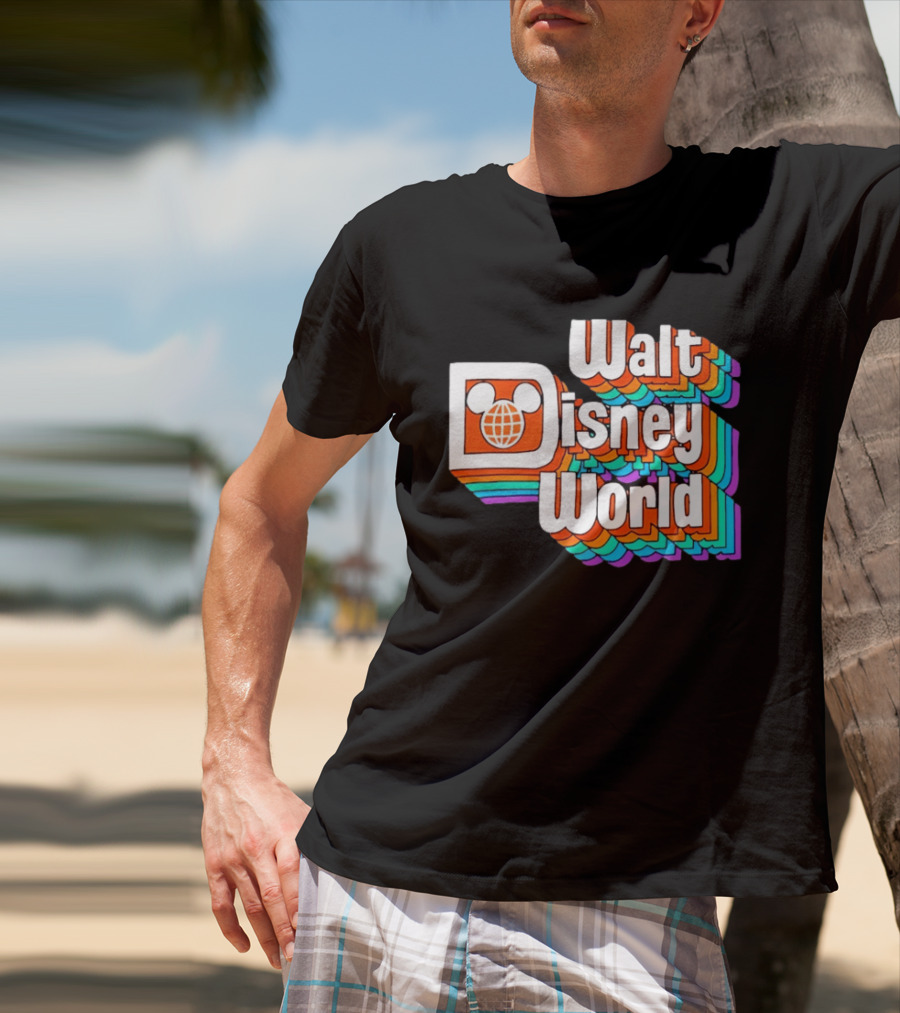 Walt Disney World Retro Rainbow Mickey Ears T-Shirt