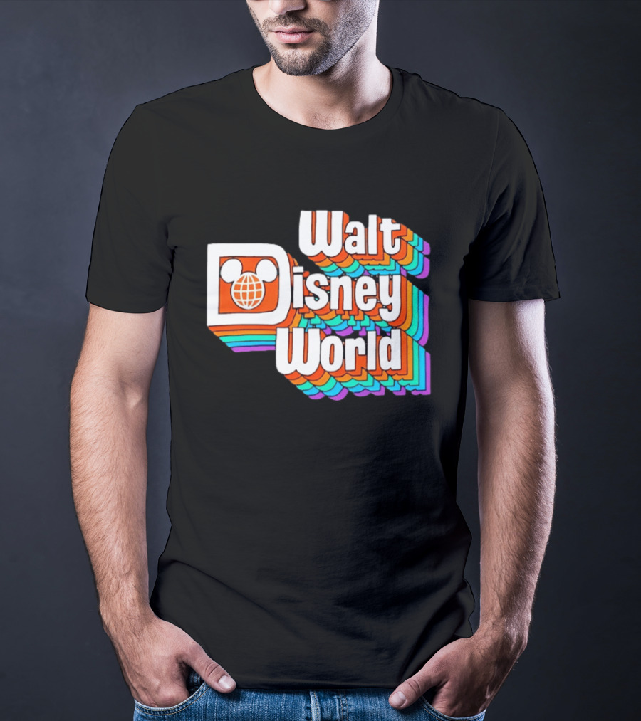 Walt Disney World Retro Rainbow Mickey Ears T-Shirt