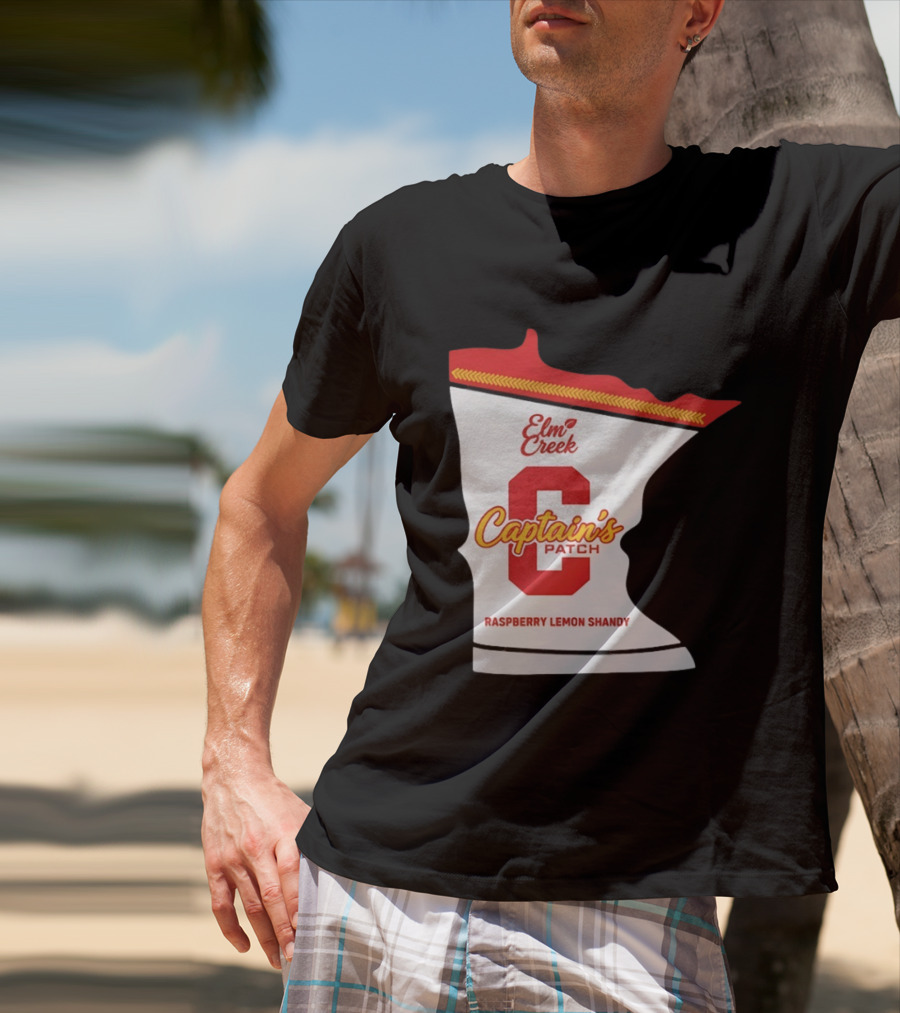 Elm Creek Captain's Patch Raspberry Lemon Shandy Minnesota T-Shirt