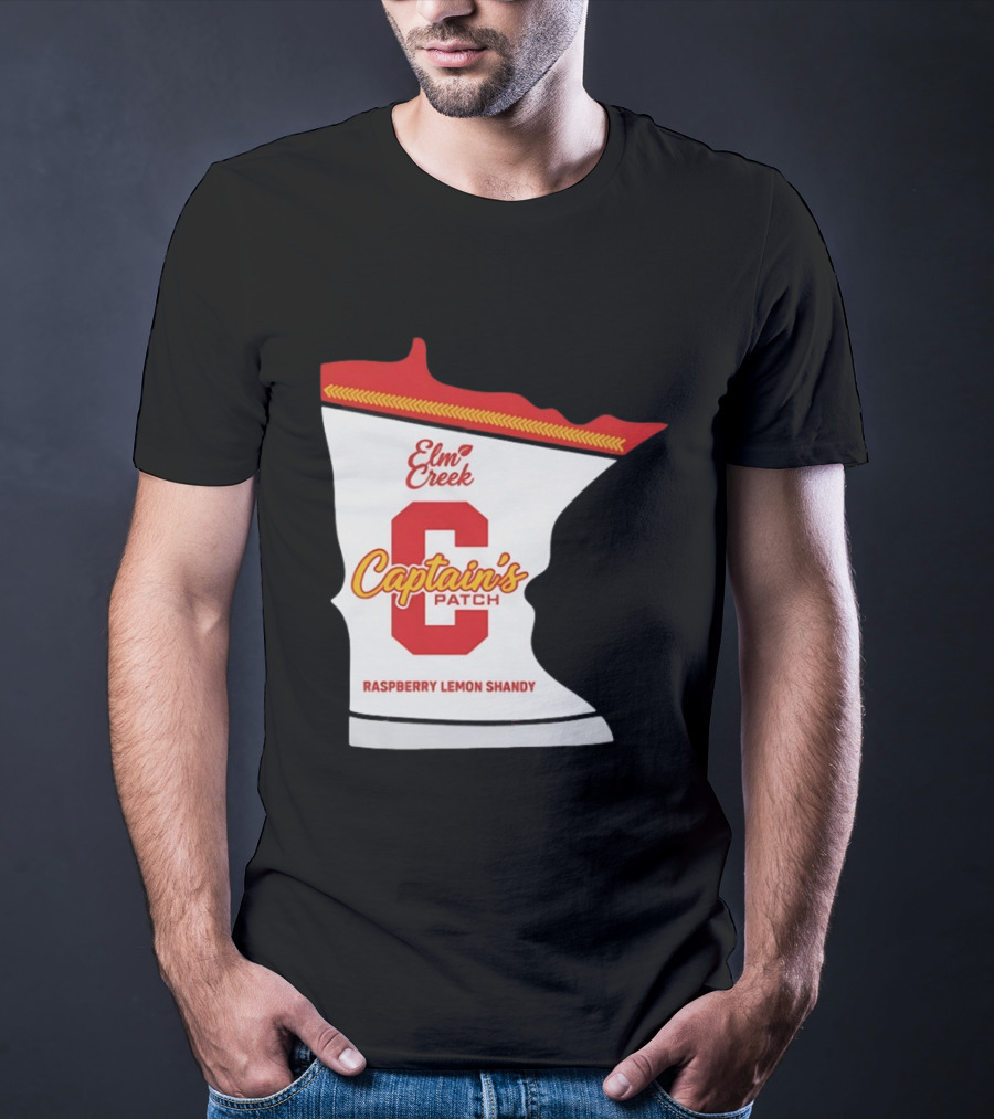 Elm Creek Captain's Patch Raspberry Lemon Shandy Minnesota T-Shirt