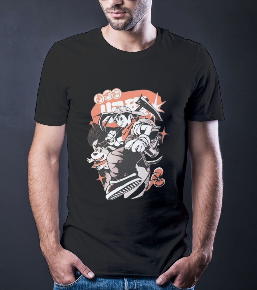 Harvest Moon Boy Adventure With Dog And Tools T-Shirt