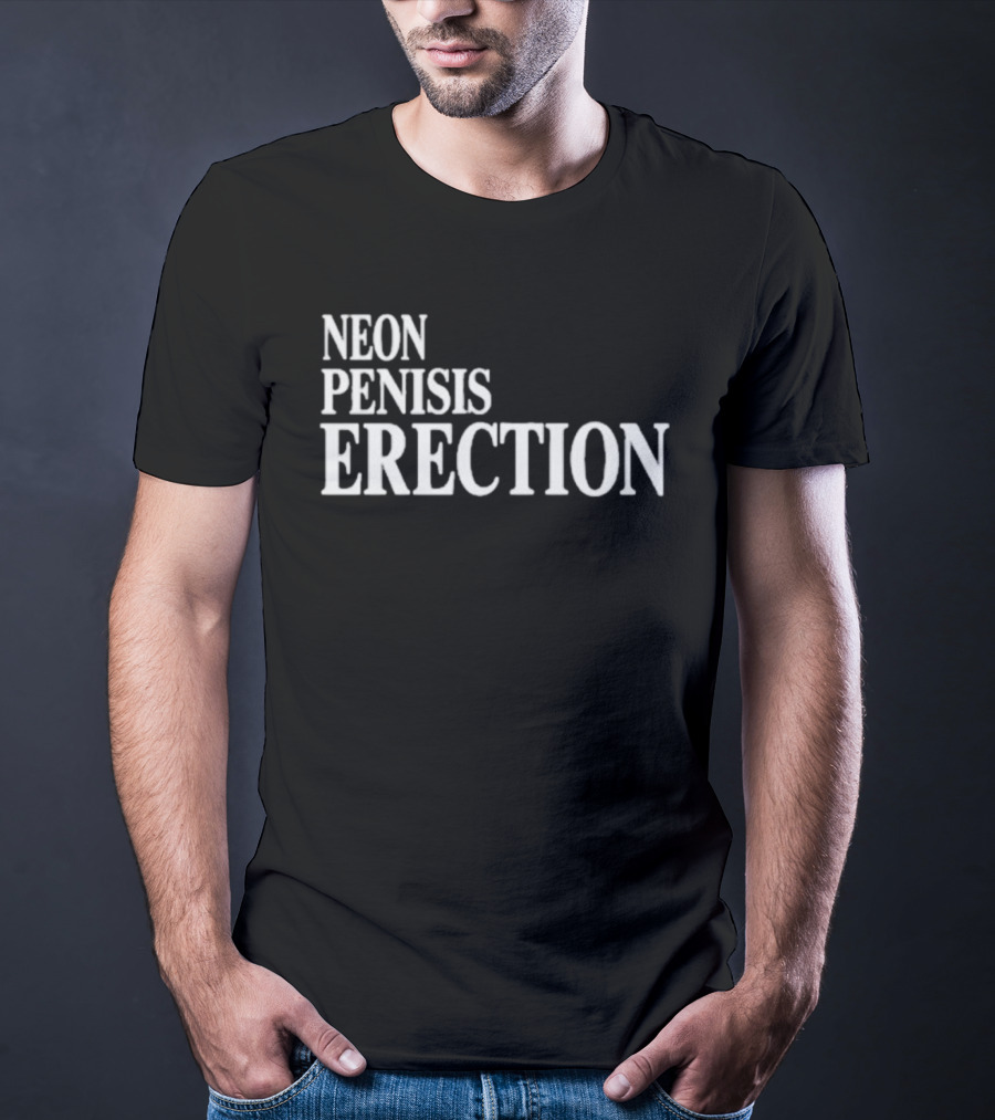 Neon Pensis Erection Dark Humor T-Shirt