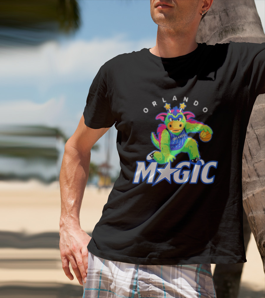 NBA Orlando Magic Stuff The Magic Dragon Basketball T-Shirt